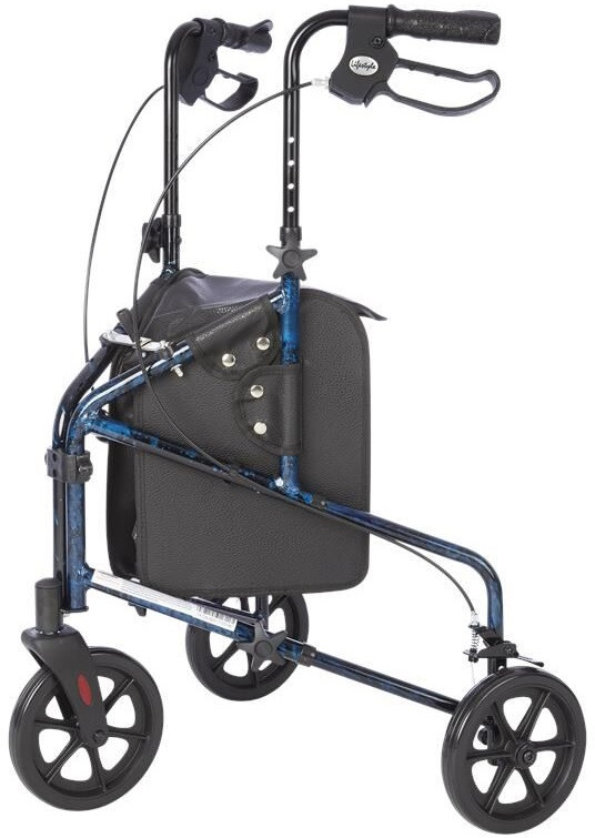 lightweight 3-wheel rollator
