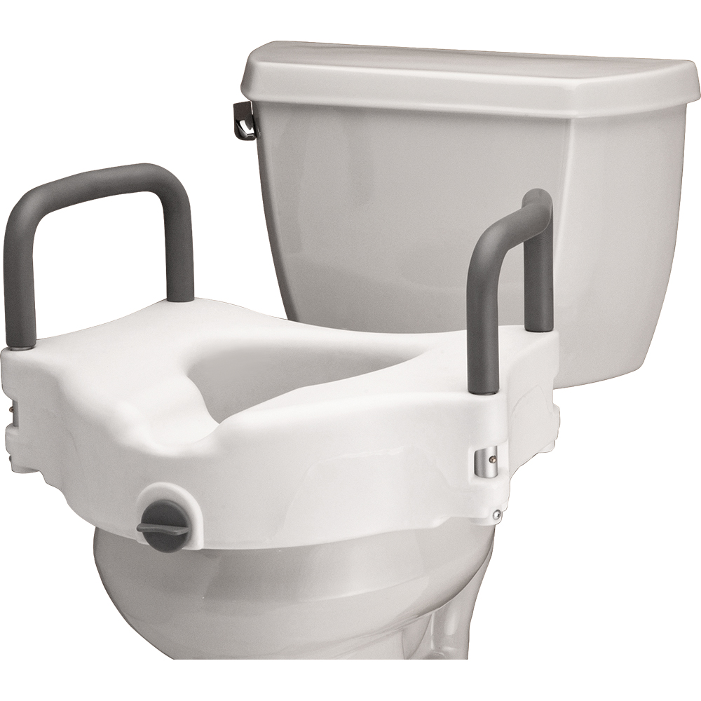 8353 raised toilet seat with handles