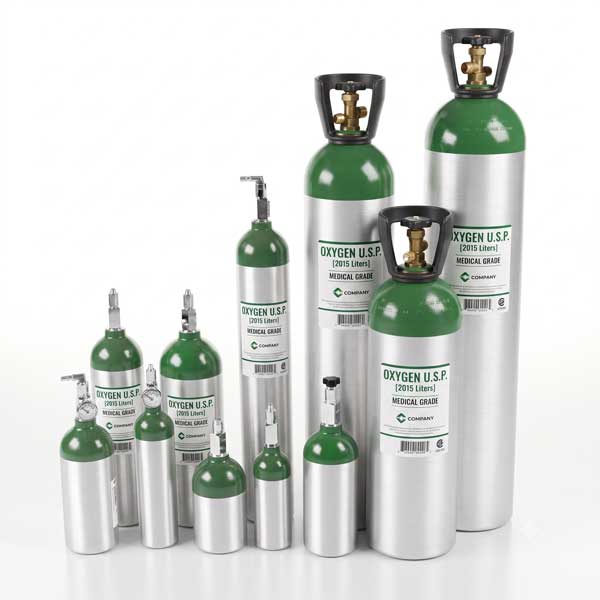 oxygen tanks for refill