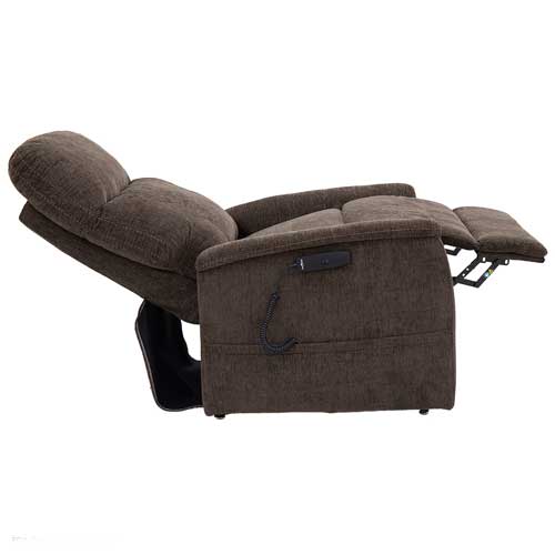 Reclined Brown Lift Chair