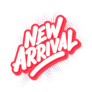 "New arrival" graphic. 